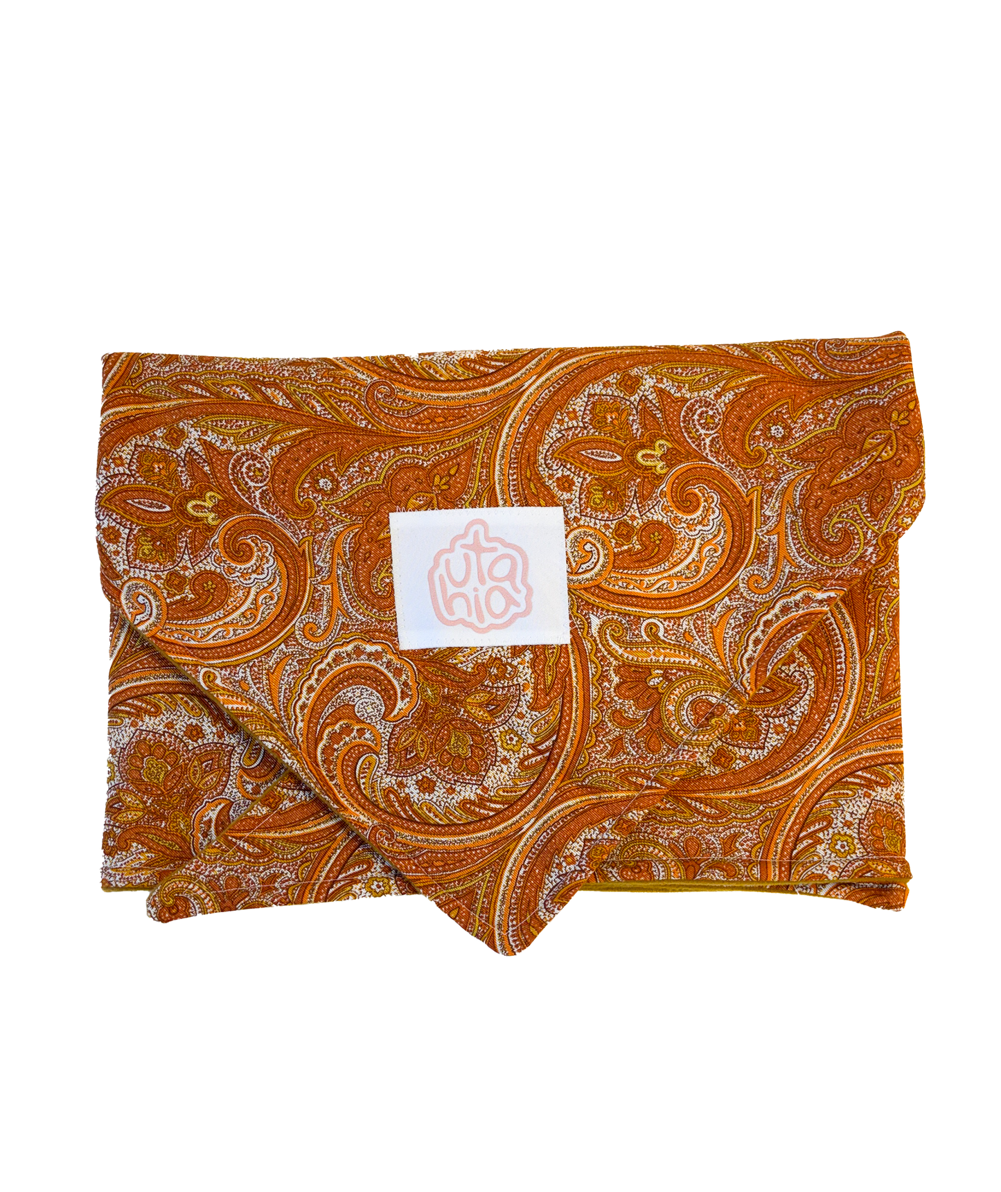 bufanda triangular naranja