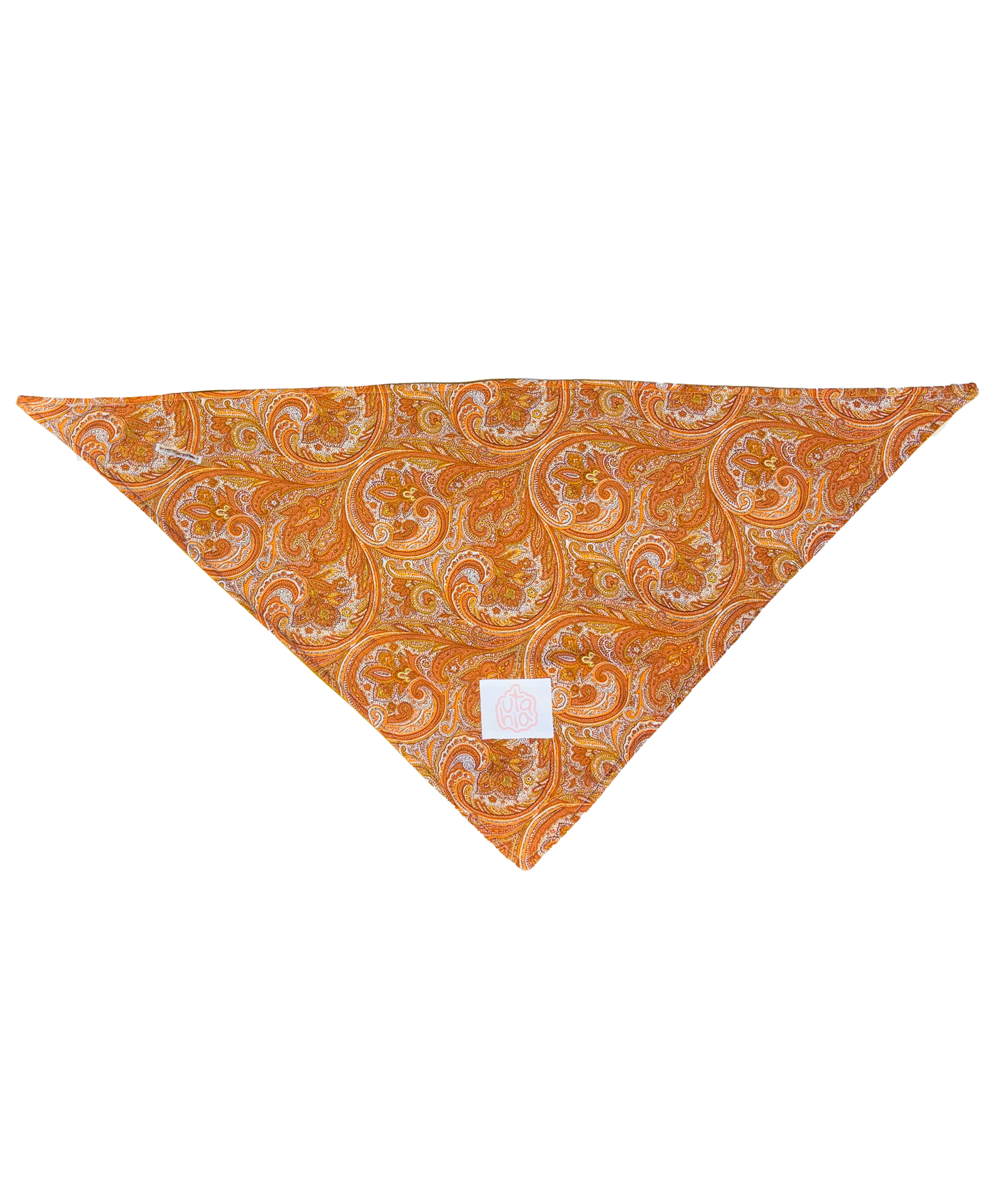 bufanda triangular naranja