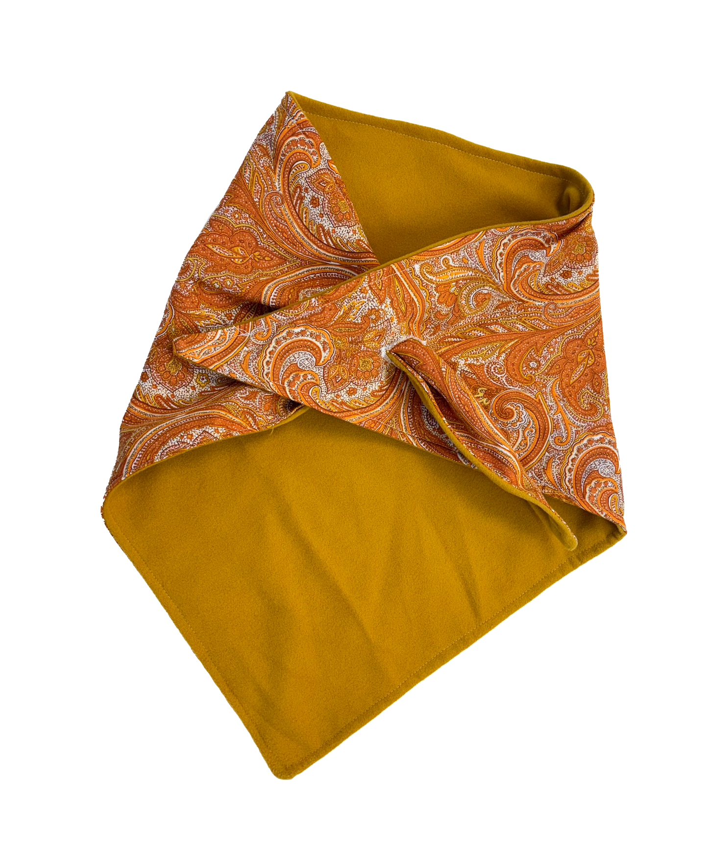 bufanda triangular naranja