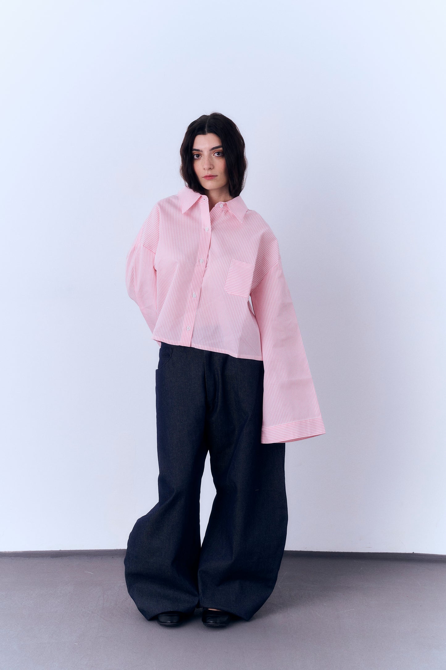 camisa 03 - rayas rosas