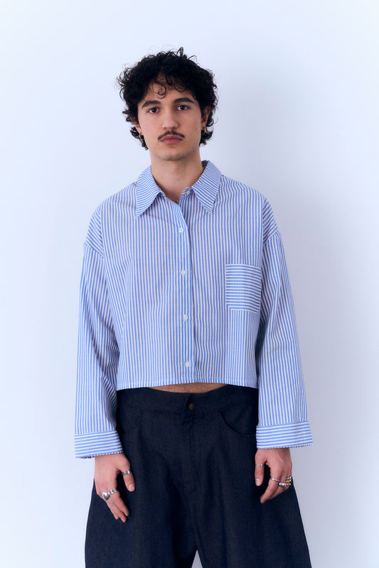 camisa 02 - rayas azul