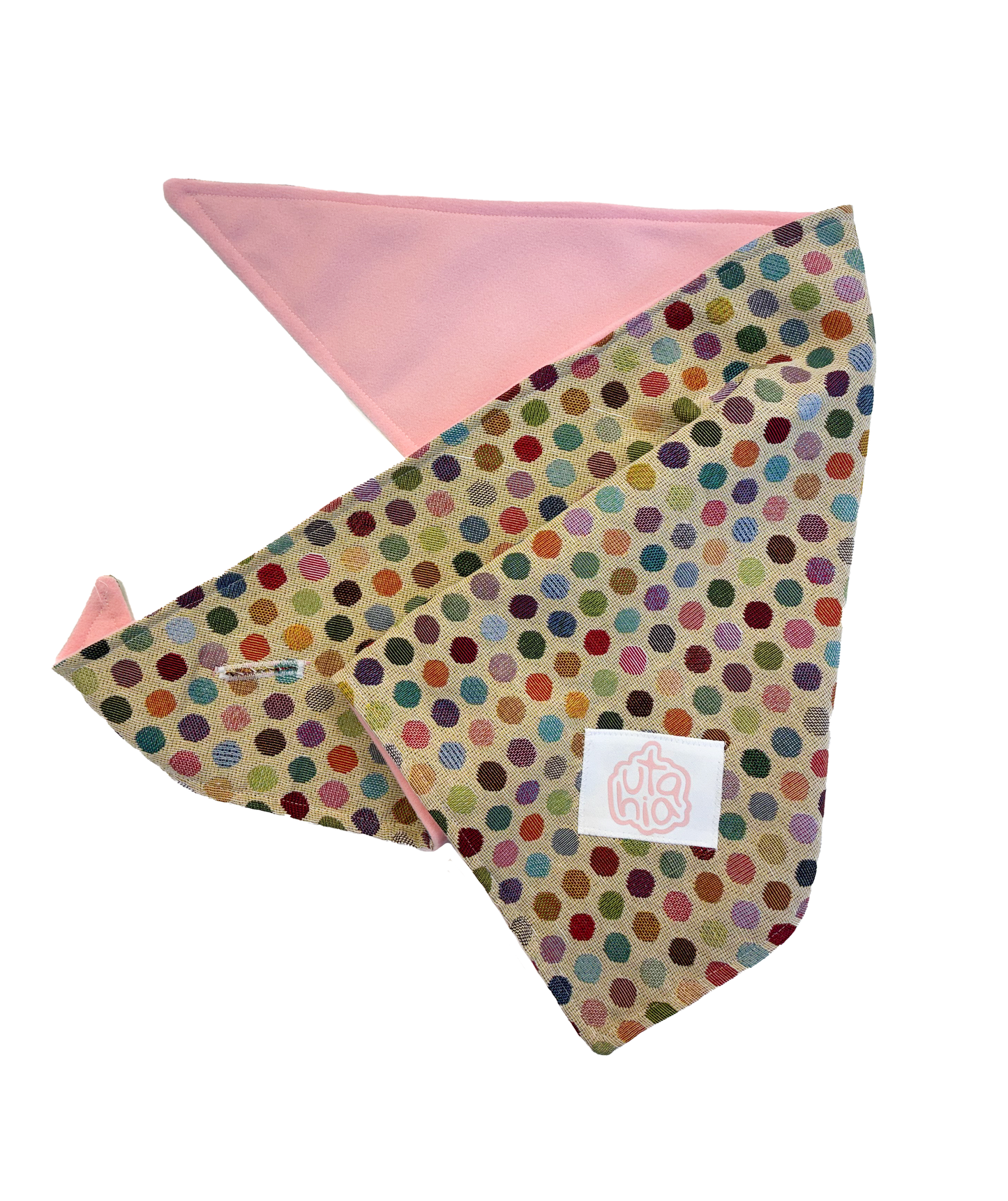 bufanda triangular lunares